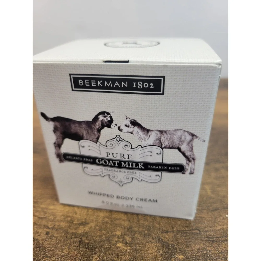 Beekman 1802 Pure Goat Milk Whipped‎ Body Cream 8 oz Fragrance Free New